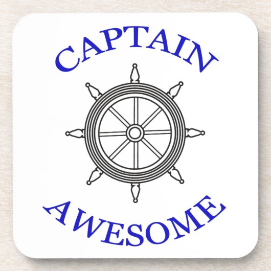 "Captain Phantastische" nautische Untersetzer (Vorderseite)
