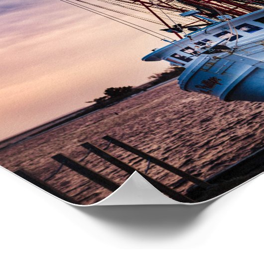 Captain Phillips Shrimp Boat Poster (Ecke)