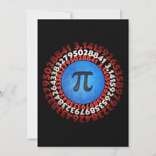 Captain Pi Superhero Shield Nerdy Math Pi Day      Einladung (Vorderseite)