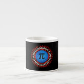 Captain Pi Superhero Shield Nerdy Math Pi Day Espressotasse (Vorderseite)