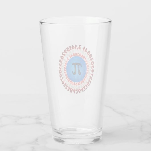 Captain Pi Superhero Shield Nerdy Math Pi Day      Glas (Rückseite)