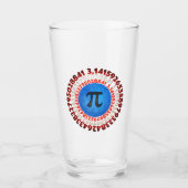 Captain Pi Superhero Shield Nerdy Math Pi Day      Glas (Vorderseite)