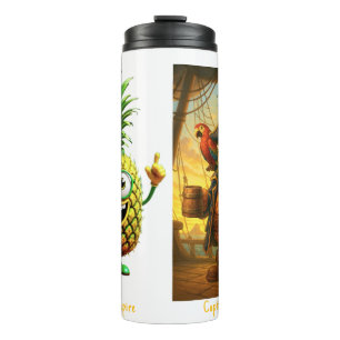 Captain PineBead - Ananas-Reich Thermosbecher
