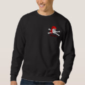 Captain Pirate Skull & Bones Mens Sweatshirt (Vorderseite)