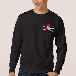 Captain Pirate Skull & Bones Mens Sweatshirt