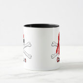 Captain Pirate Skull und Crossbones-Tasse Tasse (Zentrum)