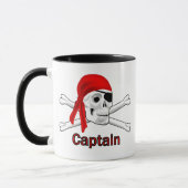Captain Pirate Skull und Crossbones-Tasse Tasse (Links)
