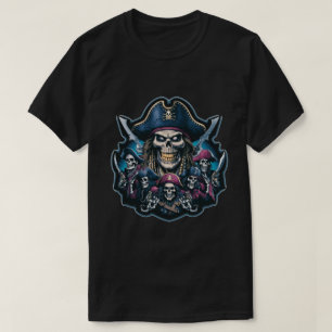 Captain Pirate und seine Skelett-Crew T-Shirt