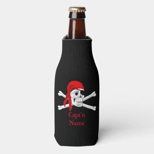 Captain Pirates Custom Pirate Flasche Cooler Flaschenkühler (Flaschenvorderseite)
