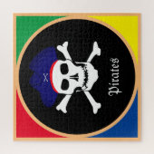 Captain & Pirates Flag - Schatzinsel /kids Puzzle (Vertikal)