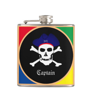 Captain & Pirates Flag - Schatzinsel /Party Flachmann