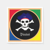 Captain & Pirates Flag - Schatzinsel /Party Serviette (Vorderseite)