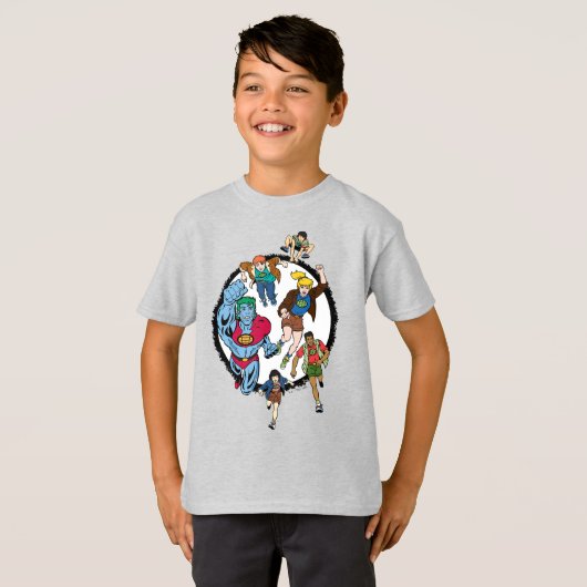Captain Planet and the Planeteers Circle Graphic T-Shirt (Vorne ganz)