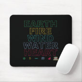 Captain Planet Earth Day Earth Wind Fire Water Hea Mousepad (Mit Mouse)