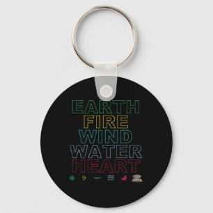 Captain Planet Earth Day Earth Wind Fire Water Hea Schlüsselanhänger