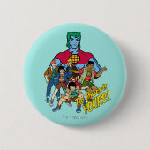Captain Planet Group Graphic - Der Power ist deins Button (Vorderseite)