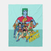 Captain Planet Group Graphic - Der Power ist deins Fleecedecke (Vorderseite)