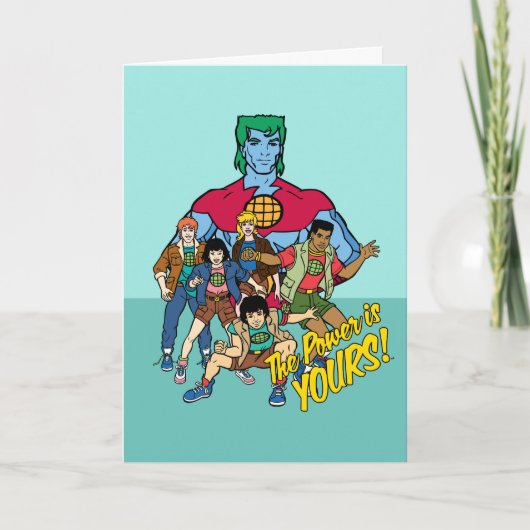 Captain Planet Group Graphic - Der Power ist deins Karte (Vorderseite)