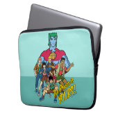 Captain Planet Group Graphic - Der Power ist deins Laptopschutzhülle (Vorderseite Links)