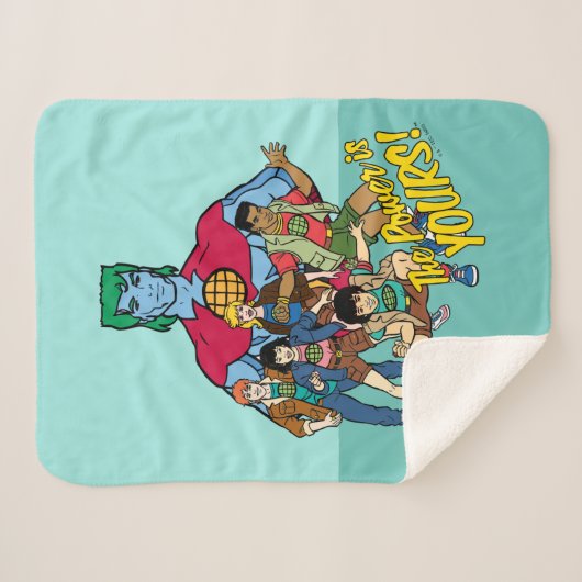 Captain Planet Group Graphic - Der Power ist deins Sherpadecke (Vorderseite (Horizontal))