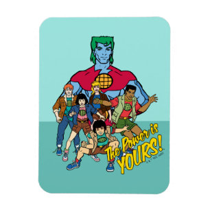 Captain Planet Group Graphic - The Power Is Yours! Magnet