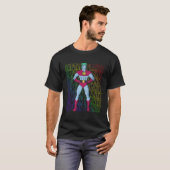 Captain Planet Hero Rainbow Text Stack T-Shirt (Vorne ganz)