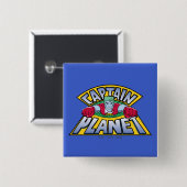 Captain Planet Logo Button (Vorne & Hinten)