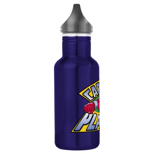 Captain Planet Logo Edelstahlflasche (Links)