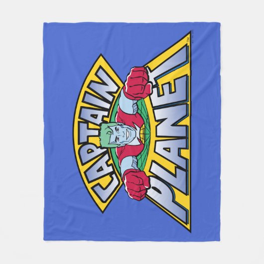 Captain Planet Logo Fleecedecke (Vorderseite)