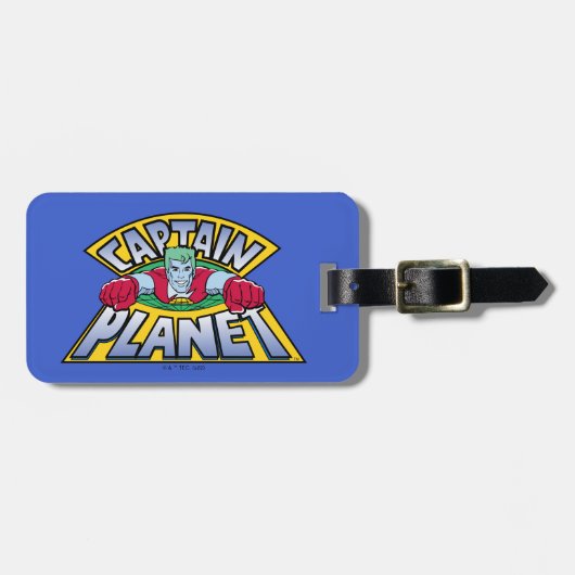 Captain Planet Logo Gepäckanhänger (Vorderseite horizontal)
