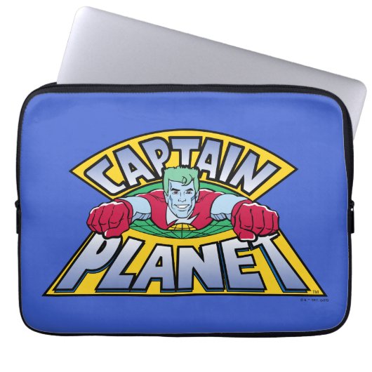 Captain Planet Logo Laptopschutzhülle (Vorderseite)