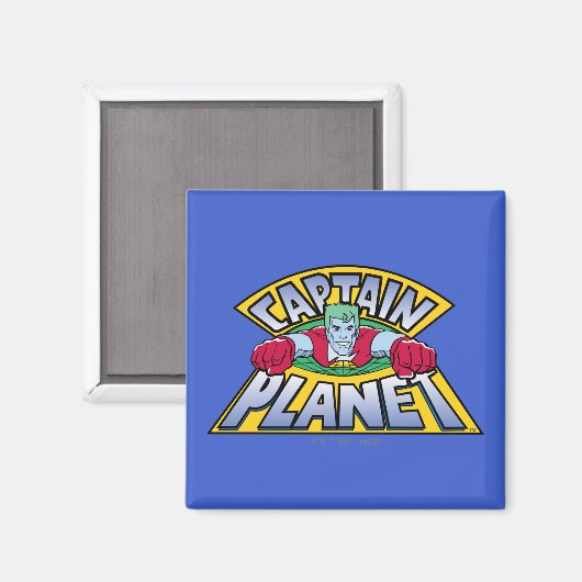 Captain Planet Logo Magnet (Vorderseite/Rückseite)