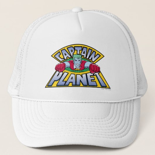 Captain Planet Logo Truckerkappe (Vorderseite)