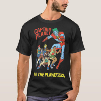Captain Planet Planeteers United Retro Logo  T-Shirt