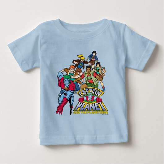 Captain Planet & the Planeteers Group Logo Graphic Baby T-shirt (Vorderseite)