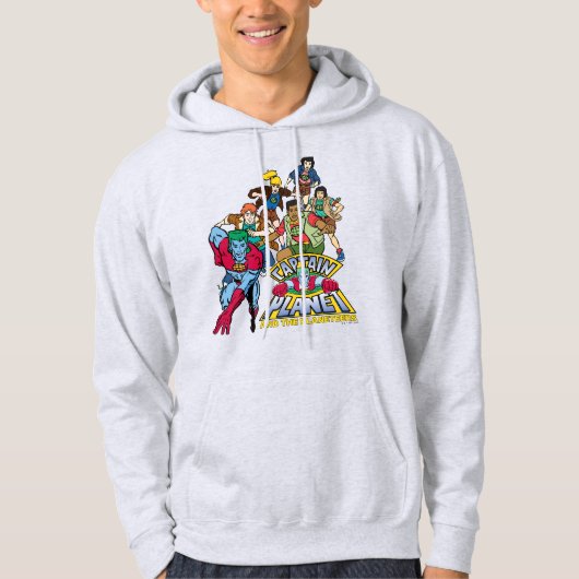 Captain Planet & the Planeteers Group Logo Graphic Hoodie (Vorderseite)