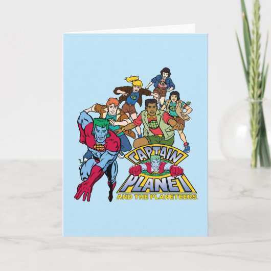 Captain Planet & the Planeteers Group Logo Graphic Karte (Vorderseite)