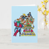 Captain Planet & the Planeteers Group Logo Graphic Karte (Gelbe Blume)