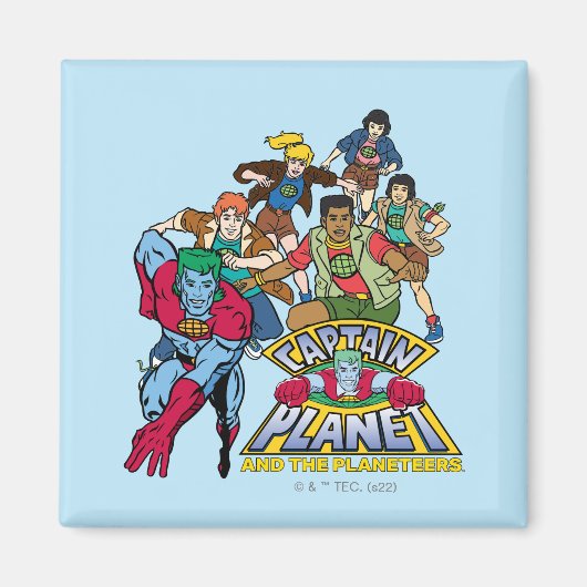 Captain Planet & the Planeteers Group Logo Graphic Magnet (Vorne)
