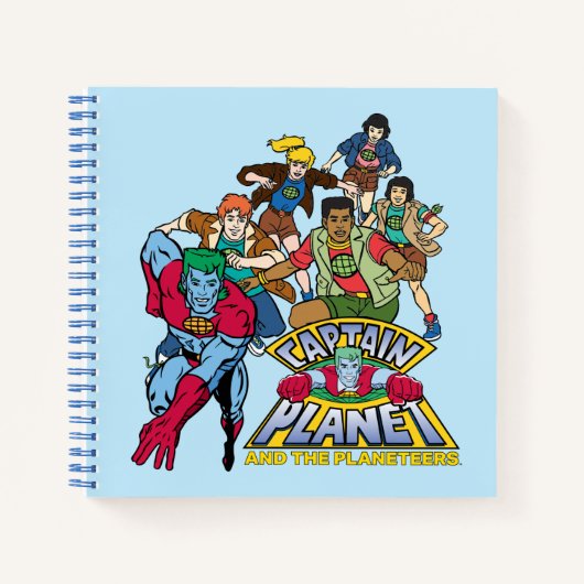 Captain Planet & the Planeteers Group Logo Graphic Notizblock (Vorderseite)