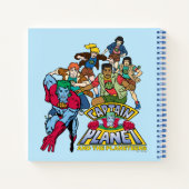 Captain Planet & the Planeteers Group Logo Graphic Notizblock (Rückseite)