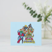 Captain Planet & the Planeteers Group Logo Graphic Postkarte (Stehend Vorderseite)