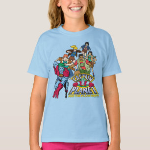 Captain Planet & the Planeteers Group Logo Graphic T-Shirt