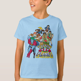 Captain Planet & the Planeteers Group Logo Graphic T-Shirt