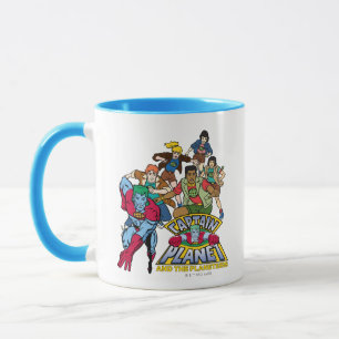 Captain Planet & the Planeteers Group Logo Graphic Tasse