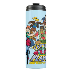 Captain Planet & the Planeteers Group Logo Graphic Thermosbecher