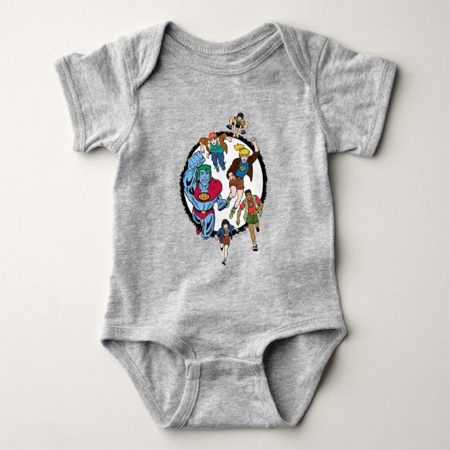 Captain Planet und der Planeteers Circle Graphic Baby Strampler (Vorderseite)