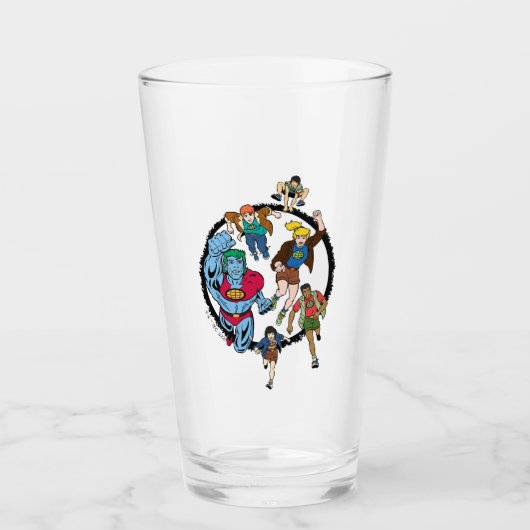 Captain Planet und der Planeteers Circle Graphic Glas (Vorderseite)