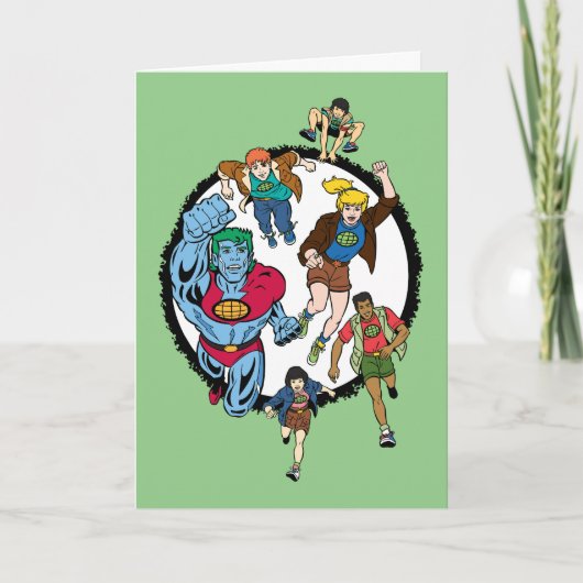 Captain Planet und der Planeteers Circle Graphic Karte (Vorderseite)