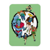 Captain Planet und der Planeteers Circle Graphic Magnet (Vertikal)